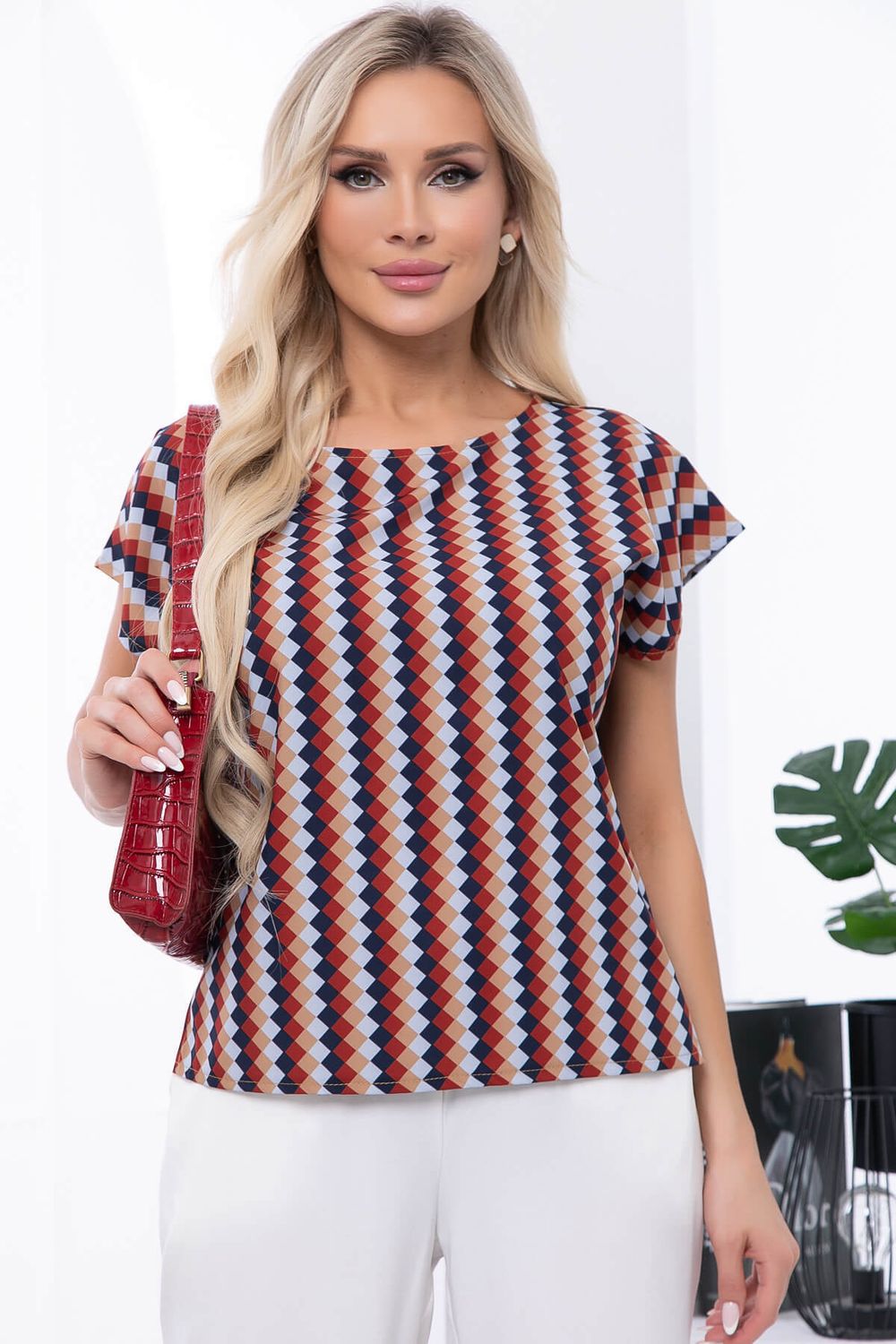 Блуза "Предвкушение" (геометрия) Б7031 LT Collection (Акция)