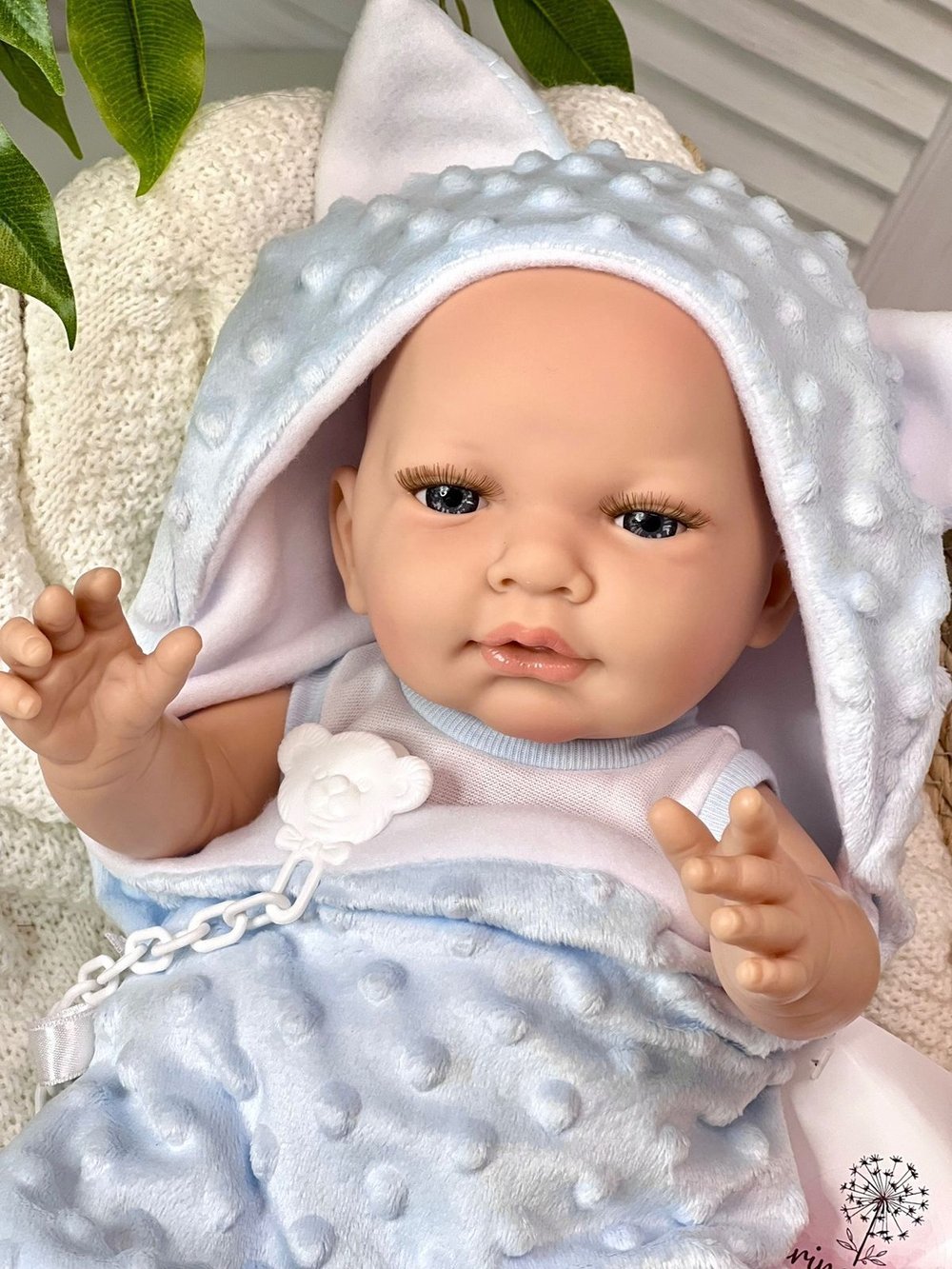 Кукла Marina and Pau 45cм Recien Nacido, виниловая в пакете (M1655K)