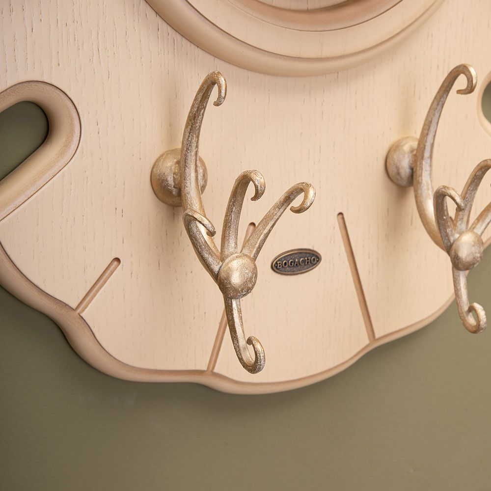 Вешалка настенная Bubo Айвори Антик Слоновая Кость