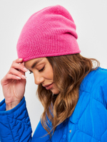 Шапка LACE удлиненная одинарная,с руликом с содержанием кашемира