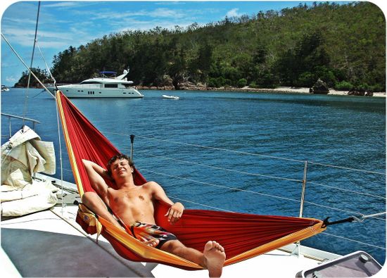 Двухместный гамак Ticket to the Moon Original Hammock Burgundy / Dark Yellow