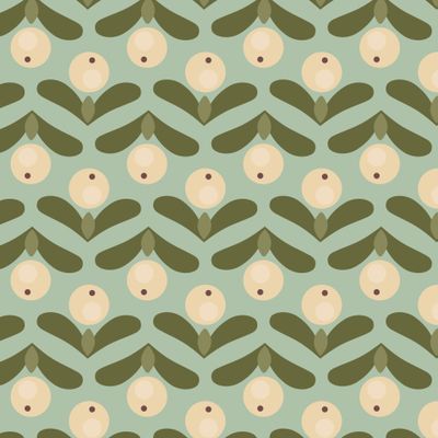 Узор с растительным букетом