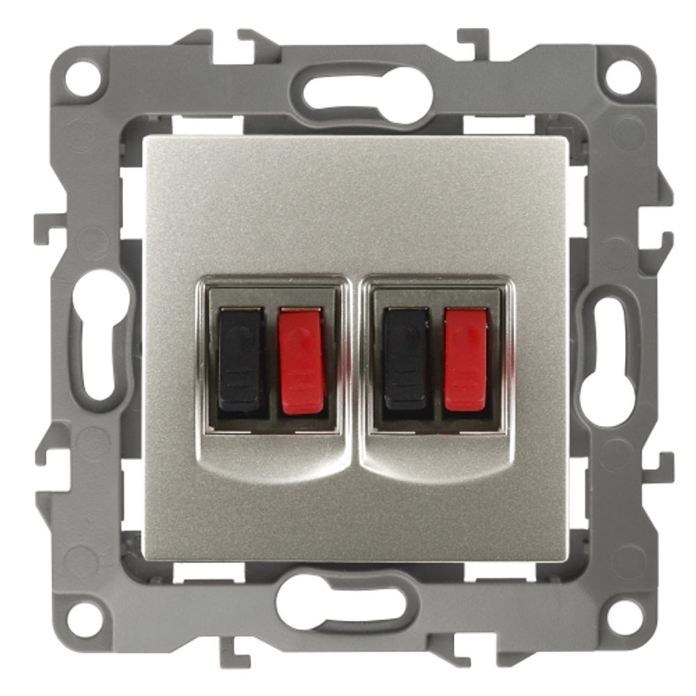 12-3112-15 ЭРА Розетка аудио двойная, IP20, Эра12, перламутр | Эра 12 Перламутр