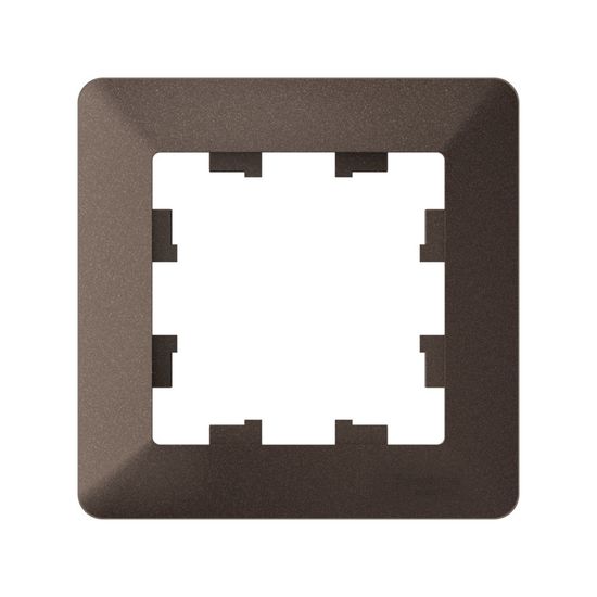 Рамка 1-м AtlasDesign Air мокко/дым. черн. SE ATN220601