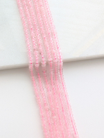 Розовый кварц рондель 4*2мм