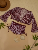 купальник раздельный 3 в 1 с шортами и топ парео