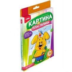 Plastilindən şəkil Lori Щенок-Рыболов