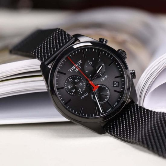 Tissot T101.417.33.051.00 мужские часы с хронографом PR 100
