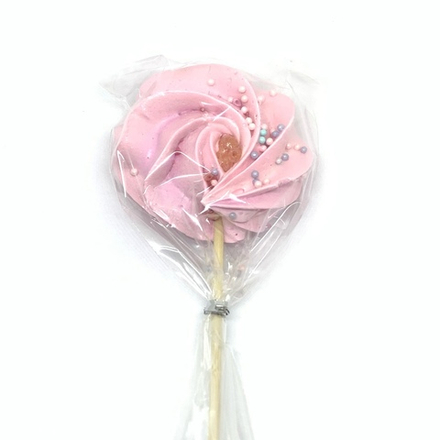 Мини-безе на палочке "Светло-розовое" 4см