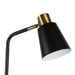 UML-T700 E27 BLACK Торшер напольный под лампу Е27. 40W. с регулировкой наклона. Механический выключатель. Черный. ТМ Uniel