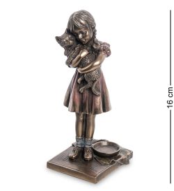 Veronese WS-988 Статуэтка «Девочка с котенком»