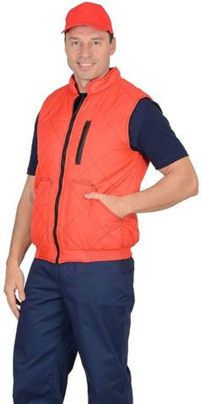 Жилет (Жилет на подкладке флис красный с черным