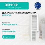Отдельностоящий двухкамерный холодильник Gorenje RK6201EW4