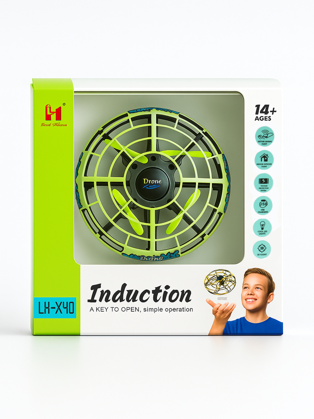 Lead Honor LH-X40 Green | мини-дрон на управлении рукой