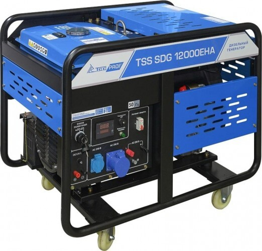 Электростанция дизельная с воздушным охлаждением ТСС SDG12000 EHA открытая 100057