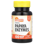 Sundance Vitamins, Жевательные ферменты папайи, натуральные тропические, 100 жевательных таблеток