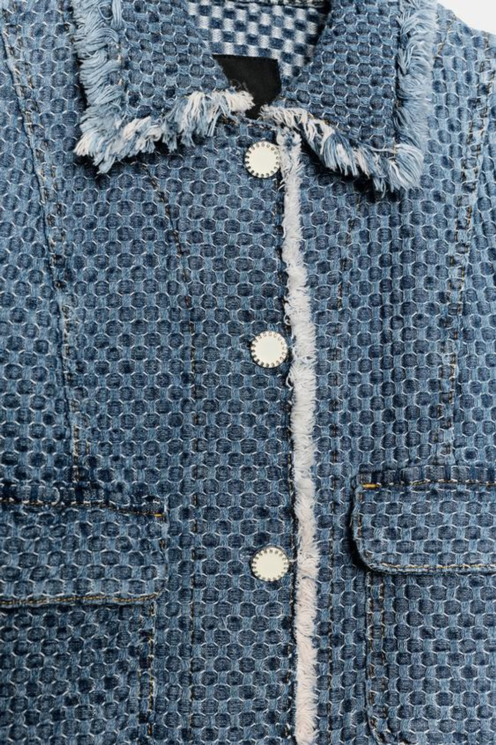 ZARA ДЖИНСОВАЯ КУРТКА — ZW COLLECTION, СИНИЙ