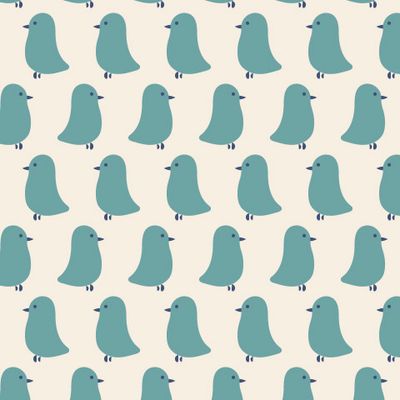 Голубые птицы пятна на бежевом фоне