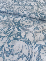 Дюспо (курточная ткань). Принт- Джинс абстракция, 2м