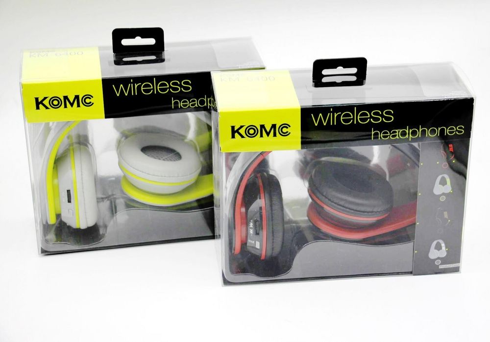 Bluetooth Наушники  Komc KM-6400 красный