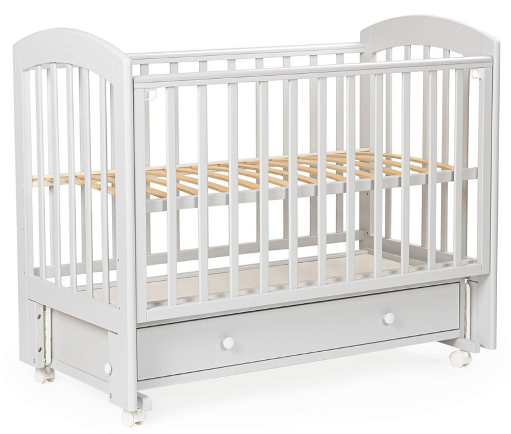 Детская кроватка Bebizaro Regency маятник универсальный с ящиком 04 GREY