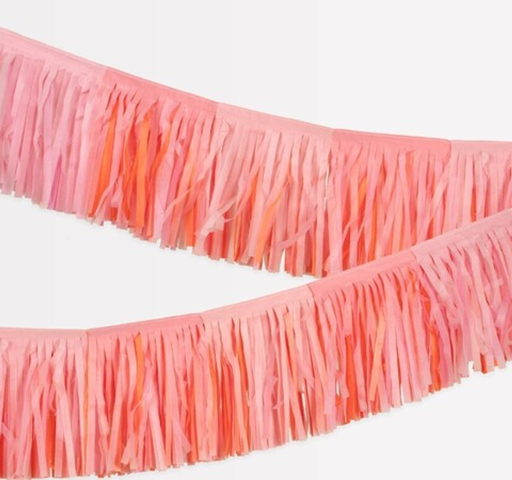Гирлянда "Розовая бахрома" (3,5 м)