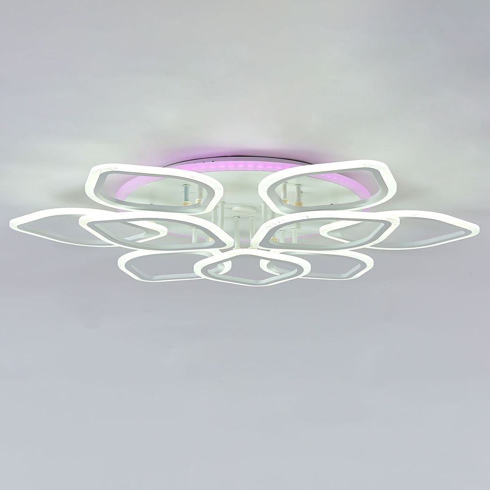 Citilux Ромби Смарт CL236A190E RGB Умная люстра Белая