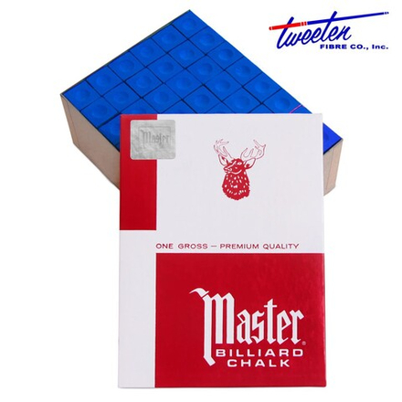Мел бильярдный "Master" Sky Blue 144шт.