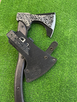 Чехол на топор «Варяг» черный с креплением на ремень нат кожа