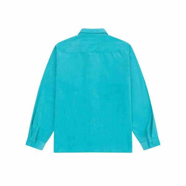 Рубашка Velvet Button бирюзовая - фото 2