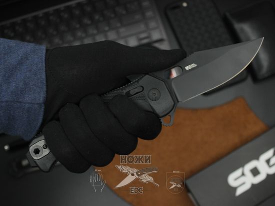 Складной нож SOG, 12-21-02-57 SEALXR c клинком из стали CPM-S35VN, рукоять FRN