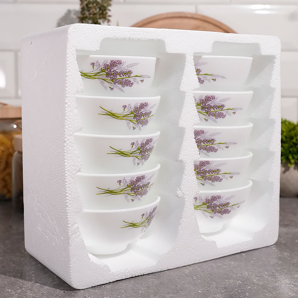 Набор салатников 10 предметов "Лилу" стеклокерамика, Jewel 7131-2