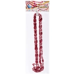 Бусы на ёлку 2м «Льдинка», Красный