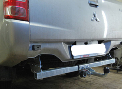 Фаркоп оцинкованный Galia M120A для Mitsubishi L200 1996-2006, 2006-2015, 2015-, Fiat Fullback 2016-(паспорт и сертификат в комплекте)(без электрики)