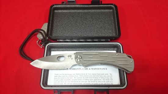 Складной нож Medford Colonial T MF/Colonial T Tb-Tb c клинком из стали D2, рукоять титан