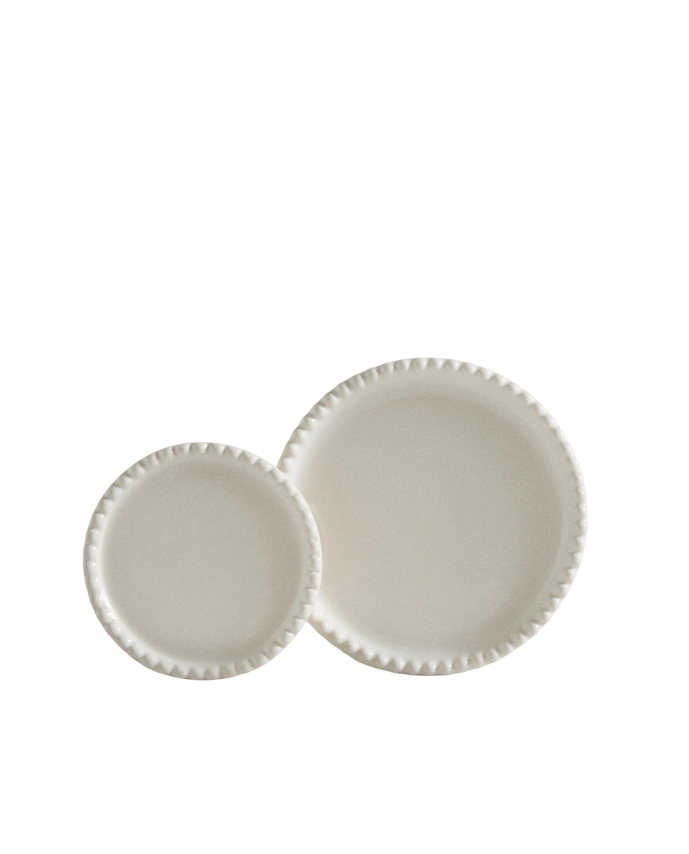 Zara Home Поднос из керамики, цвет бежевый, 11.5 см