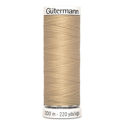 01 Нить Sew-All 100/200 м для всех материалов, 100% полиэстер Gutermann 748277 (186 крем-брюле)