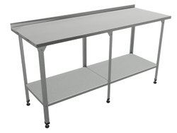 Стол производственный "Бизнес" СПЛП , сплошная полка,1900х800х860мм, с бортом