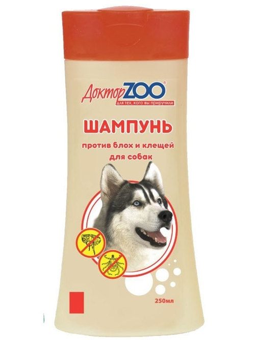 Шампунь для собак против блох и клещей ДокторZOO