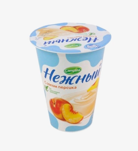 Йогурт Нежный Лёгкий с соком Персика 0,1% 320 г