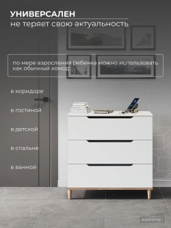 Комод пеленальный для новорожденных с ящиками