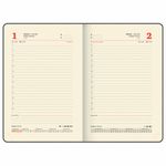 Ежедневник датированный 2025, А5, 151х213 мм, BRAUBERG "Note", под кожу, держатель для ручки, резинка-фиксатор, красный, 115932