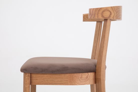 Стул Бари (дуб тон Светлый дуб, ткань  002 -  Velutto 23)