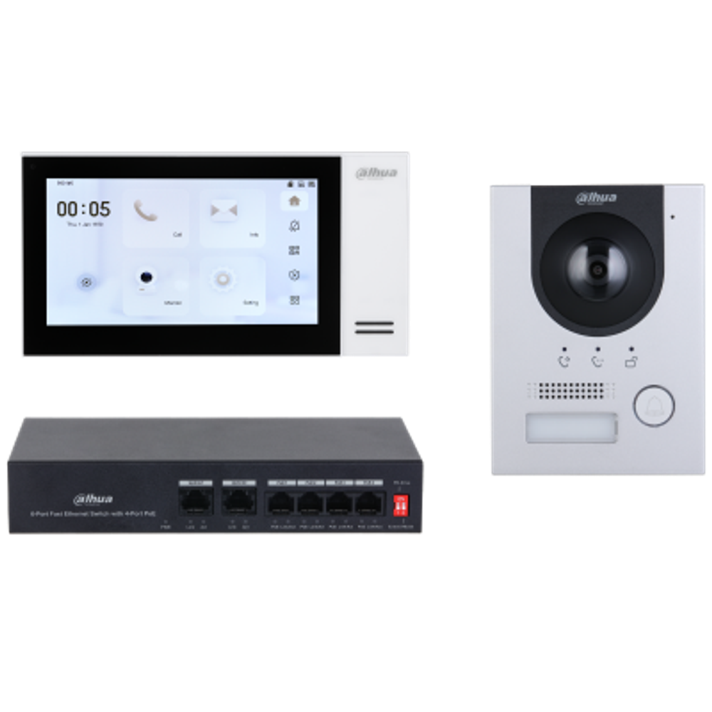 Комплект IP видеодомофона Dahua DHI-KTP01L(F)