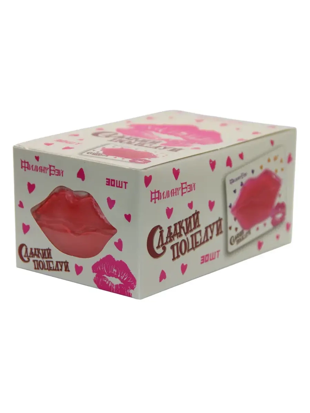 Мармелад "Сладкий поцелуй" со вкусом Клубники 12 г * 30 шт