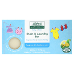 Aleva Naturals, детское кусковое мыло для стирки пятен, без отдушек, 220 г (7,76 унции)