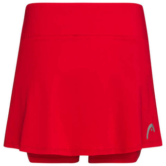 Теннисная юбка Head Club Basic Skort - красный