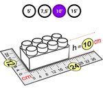 Элемент фиолетовый для конструктора Outdoor