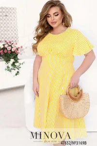 Платье 3169B-Желтый Minova