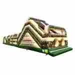 Надувная полоса препятствий «Патриот», 4 блока, 22х4х5 м